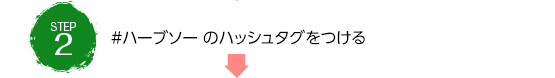 #ハーブソーのハッシュタグをつける
